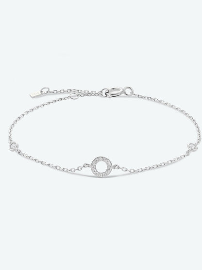 L To P Zircon 925 Sterling Silver Bracelet.