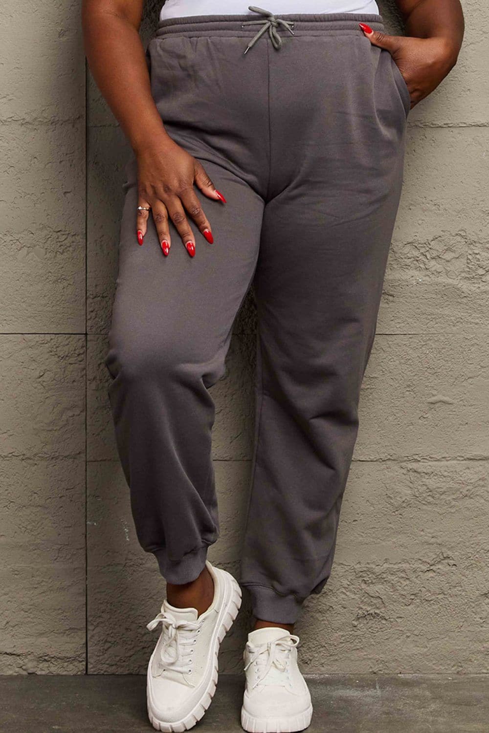 Simply Love Full Size Drawstring Sweatpants.