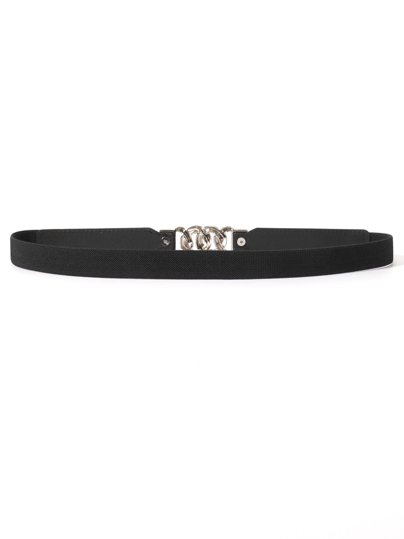 Zinc Alloy Buckle Elastic PU Belt.