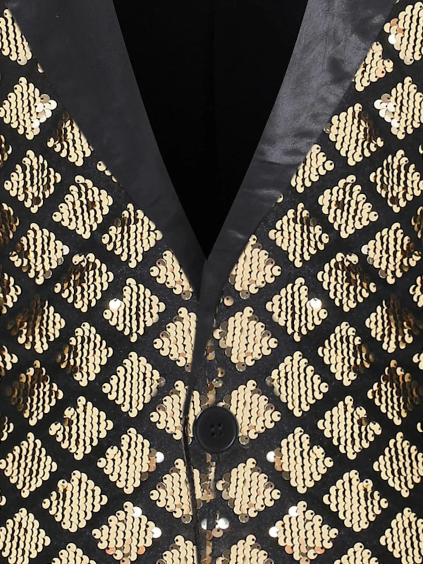 Men's Sequin One Button Blazer Simply Love