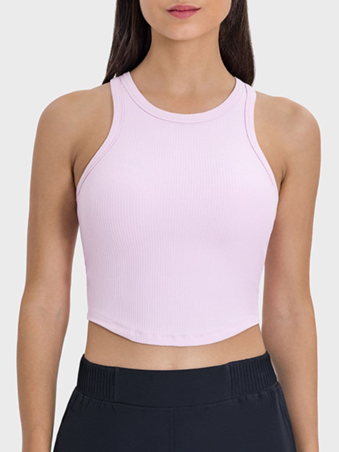 Round Neck Racerback Active Tank.