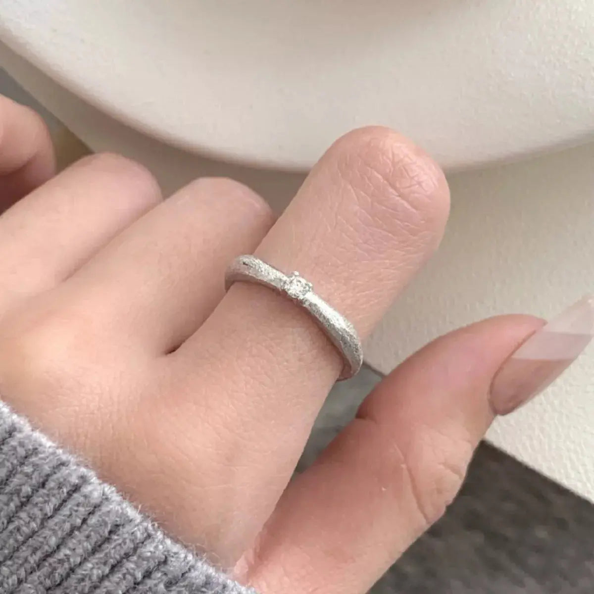 925 Sterling Silver Zircon Ring Simply Love