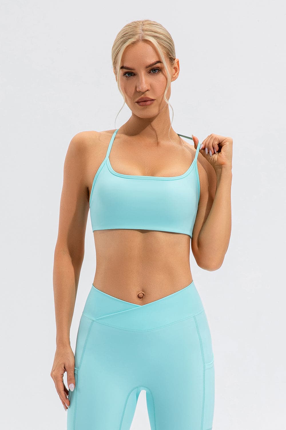 Crisscross Spaghetti Strap Active Cami.