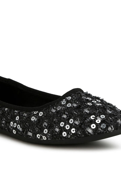 Sequin ballet flats by London Rag