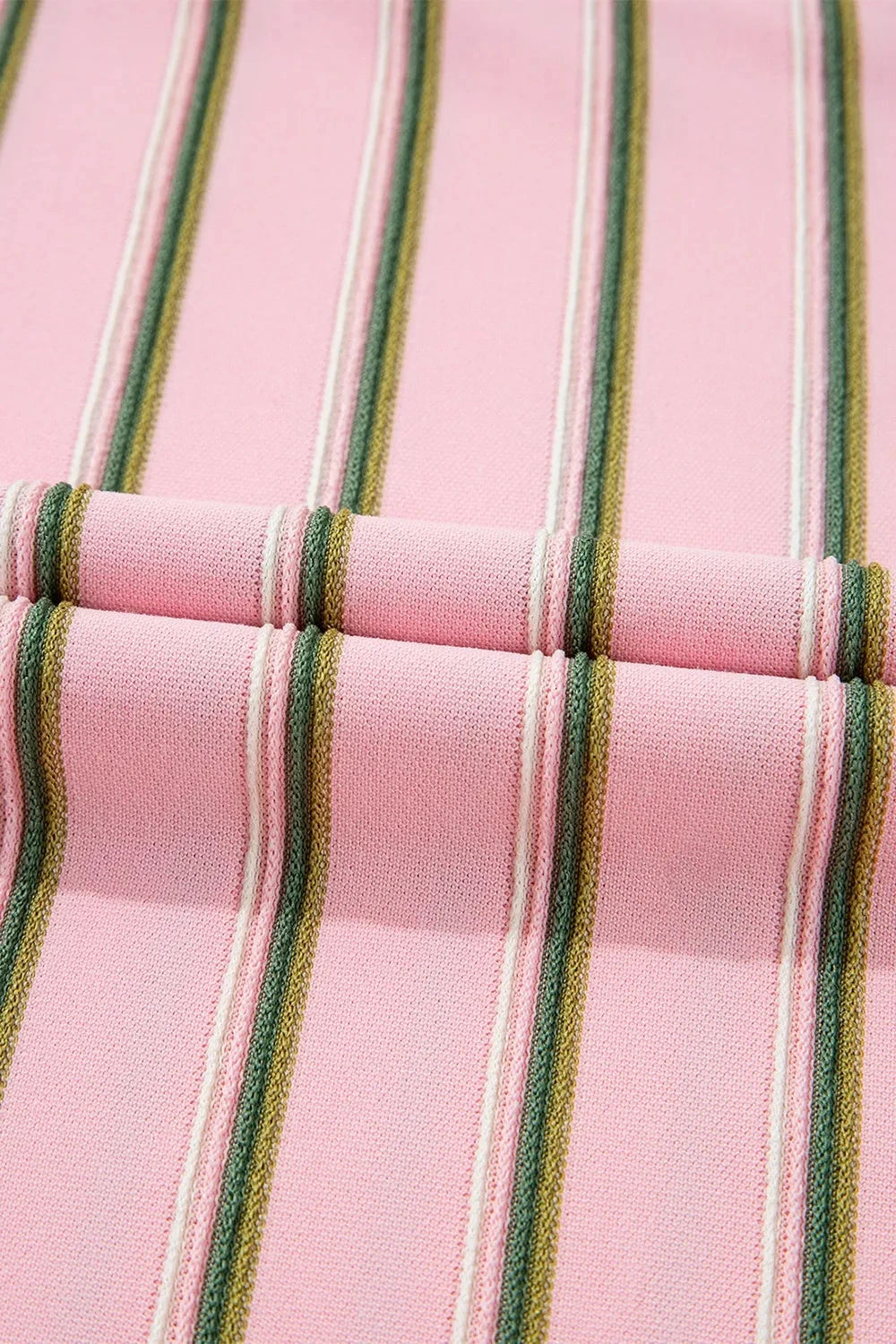 Stripe Wide Short Sleeve Tee and Short Set Simply Love