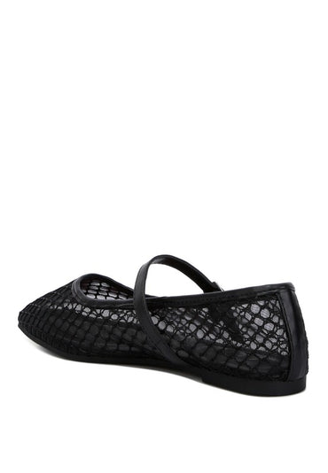 Averona sheer mesh flats