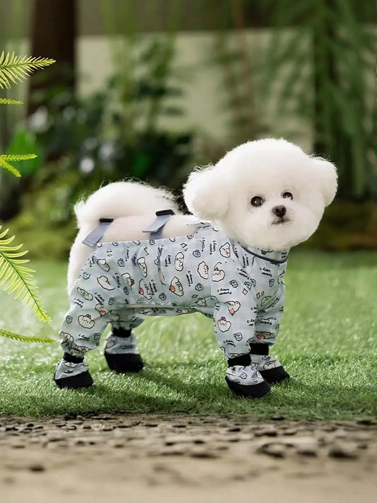 Cartoon Print Pet Jumpsuit Simply Love