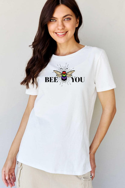 Simply Love Full Size BEE YOU Graphic T-Shirt.