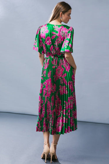 CERTIFIED CHARM WOVEN MIDI DRESS - Love Salve
