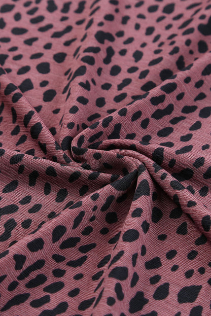 Apricot Cheetah Print Casual Crew Neck T Shirt - Product image 36 T Shirts by Divine Design4U