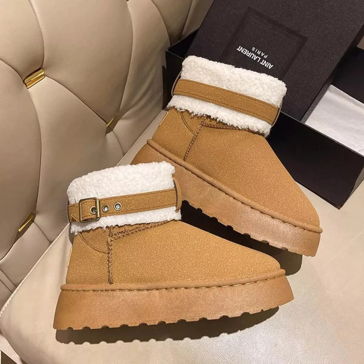Cozy Plush-Lined Winter Ankle Boots Simply Love