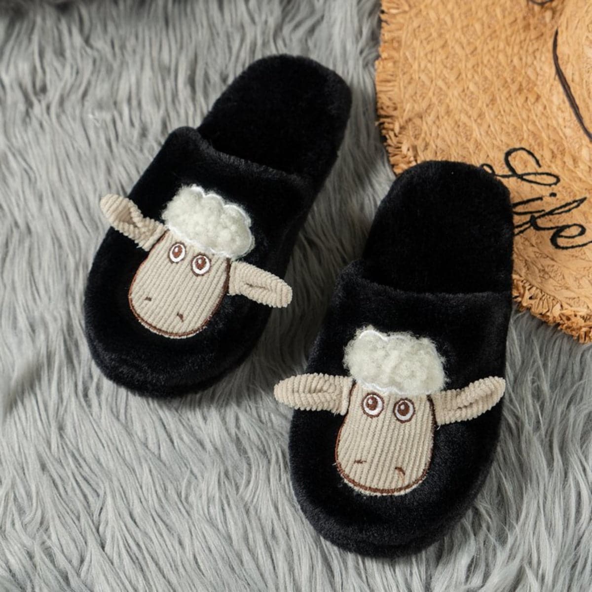 Cozy cotton sheep slippers - ultimate comfort