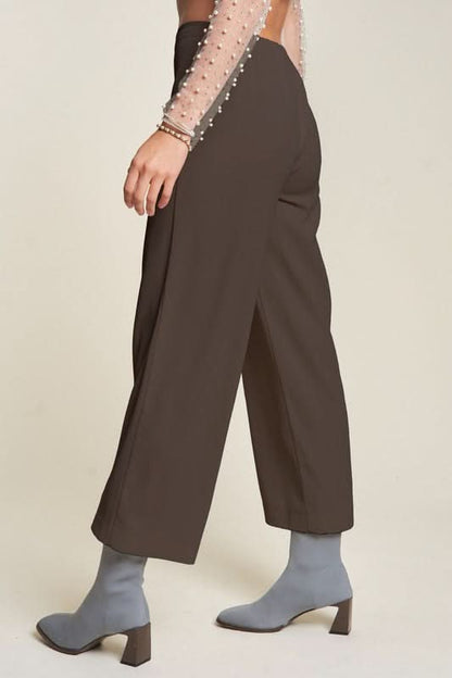 Davi & Dani Chic Wide Leg Trousers