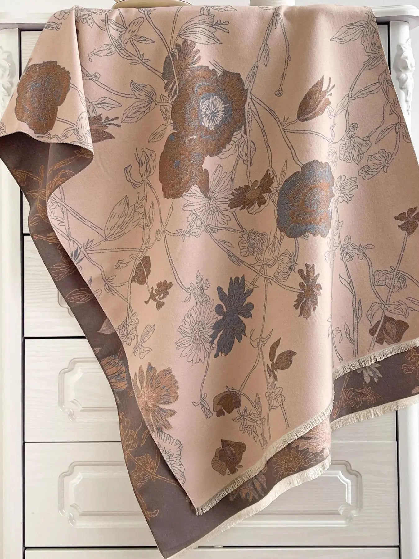 Floral Print Reversible Scarf Simply Love