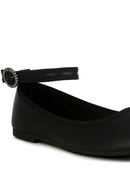 Danseur chic ankle strap flats