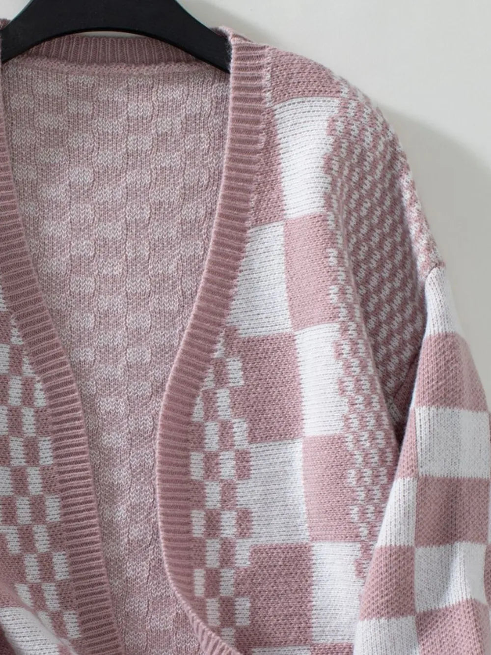 Double Take: Checkered Cardigan - Open Front