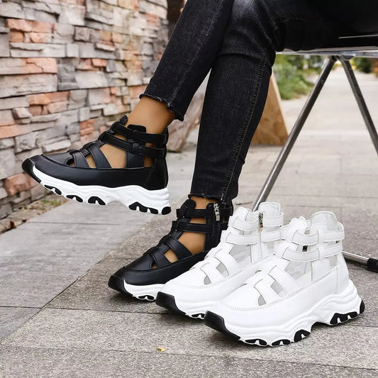Cutout Platform Sneakers Simply Love