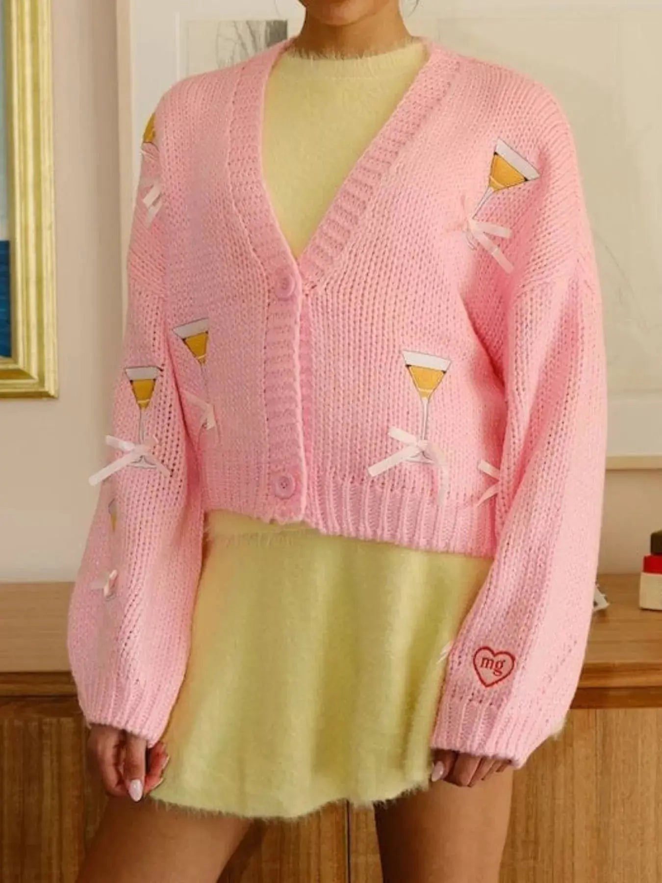 Cocktail Button Up Cardigan Simply Love
