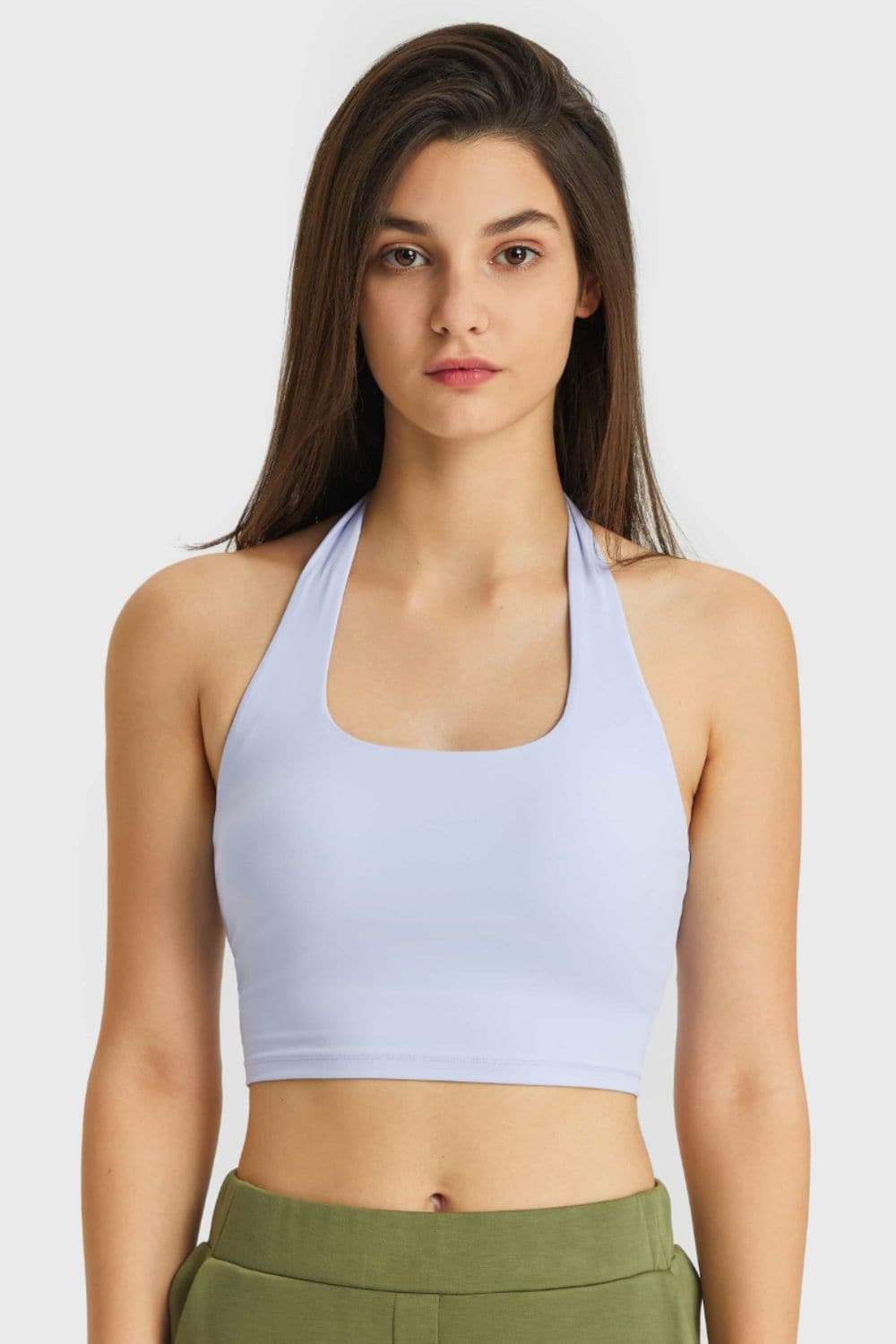 Breathable Halter Neck Sports Bra.