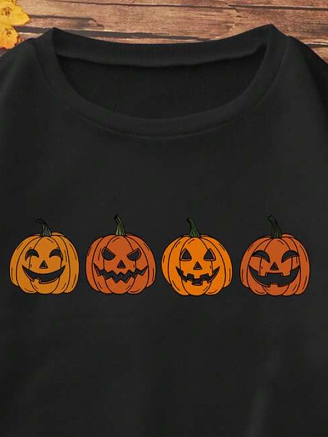 Spooky Vibes Jack-O'-Lantern Cotton T-Shirt