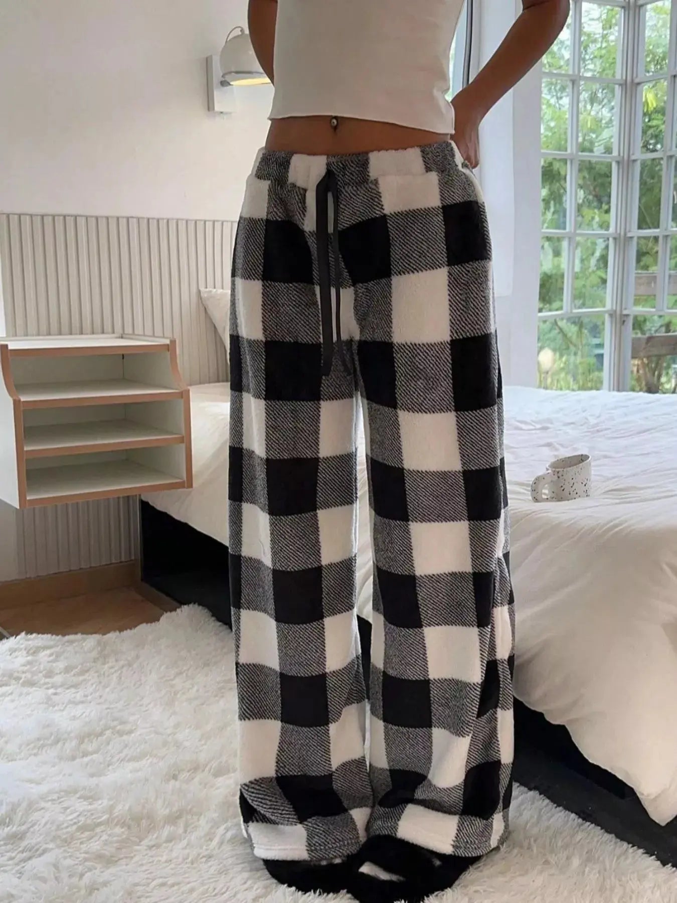 Drawstring Wide Leg Pants Simply Love