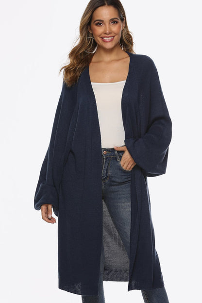 Long Sleeve Open Front Cardigan.