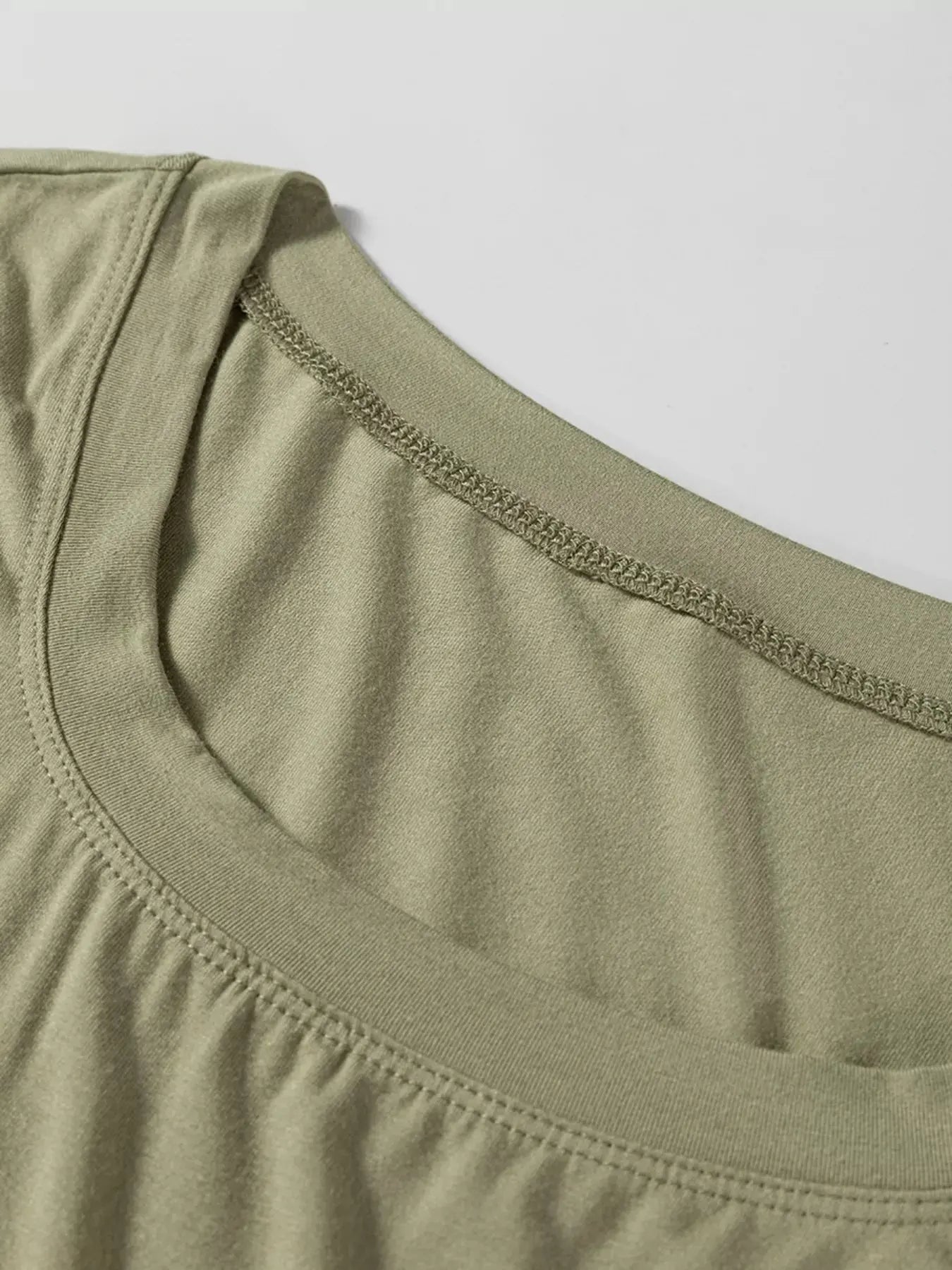 Solid Color Long Sleeve Fitted Top Simply Love