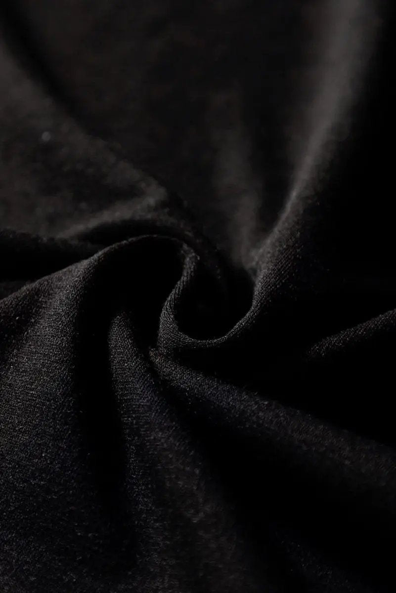 Chic Black Peekaboo Wide Leg Jumpsuit with Square Neck and Sleeveless Design - Love Salve 