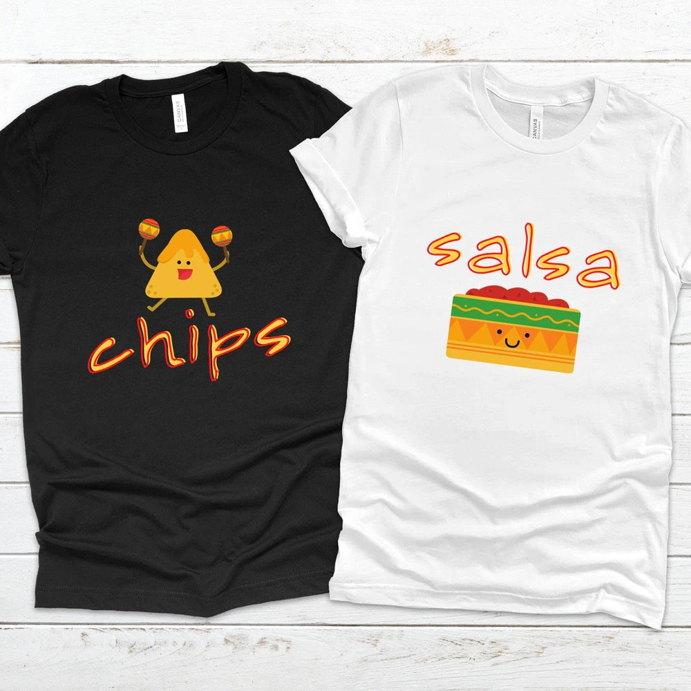 Chips Graphic Couples Tee Adorb Custom Tees