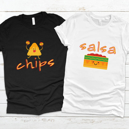 Chips Graphic Couples Tee Adorb Custom Tees