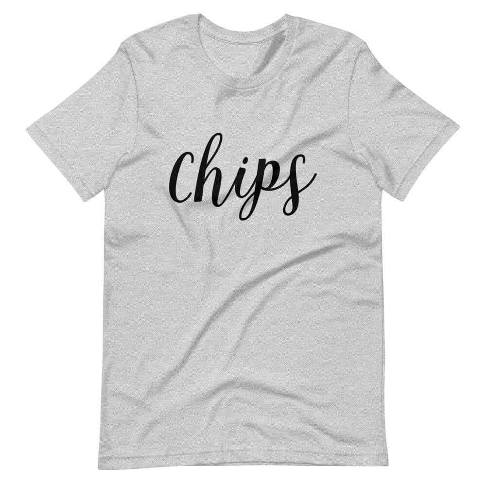 Adorb.co Chips - Salsa V2 Couples Tee worn by a couple enjoying a moment, highlighting the fun and connection of these matchi