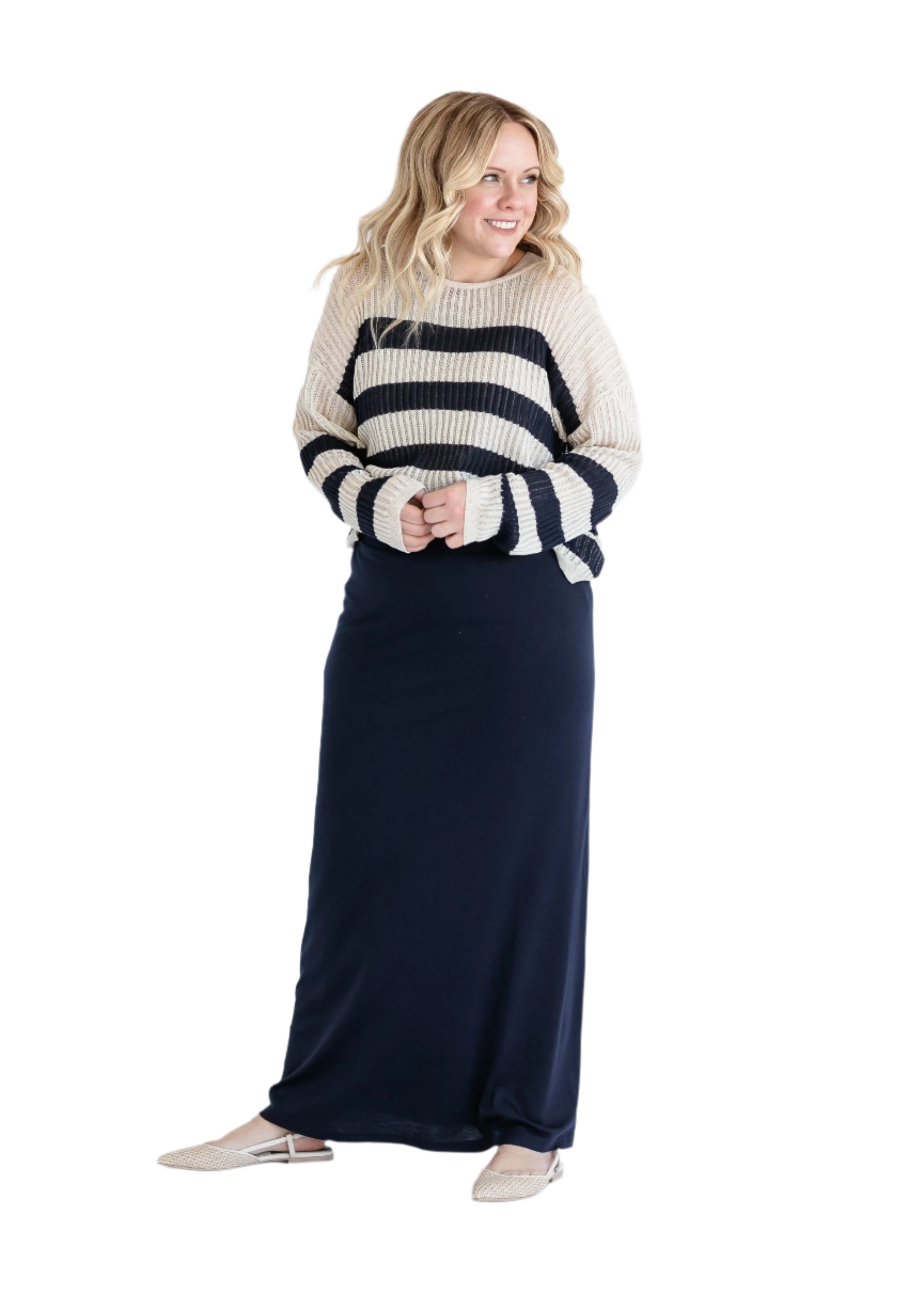 Clarise Premium Knit Maxi Skirt Inherit Co.