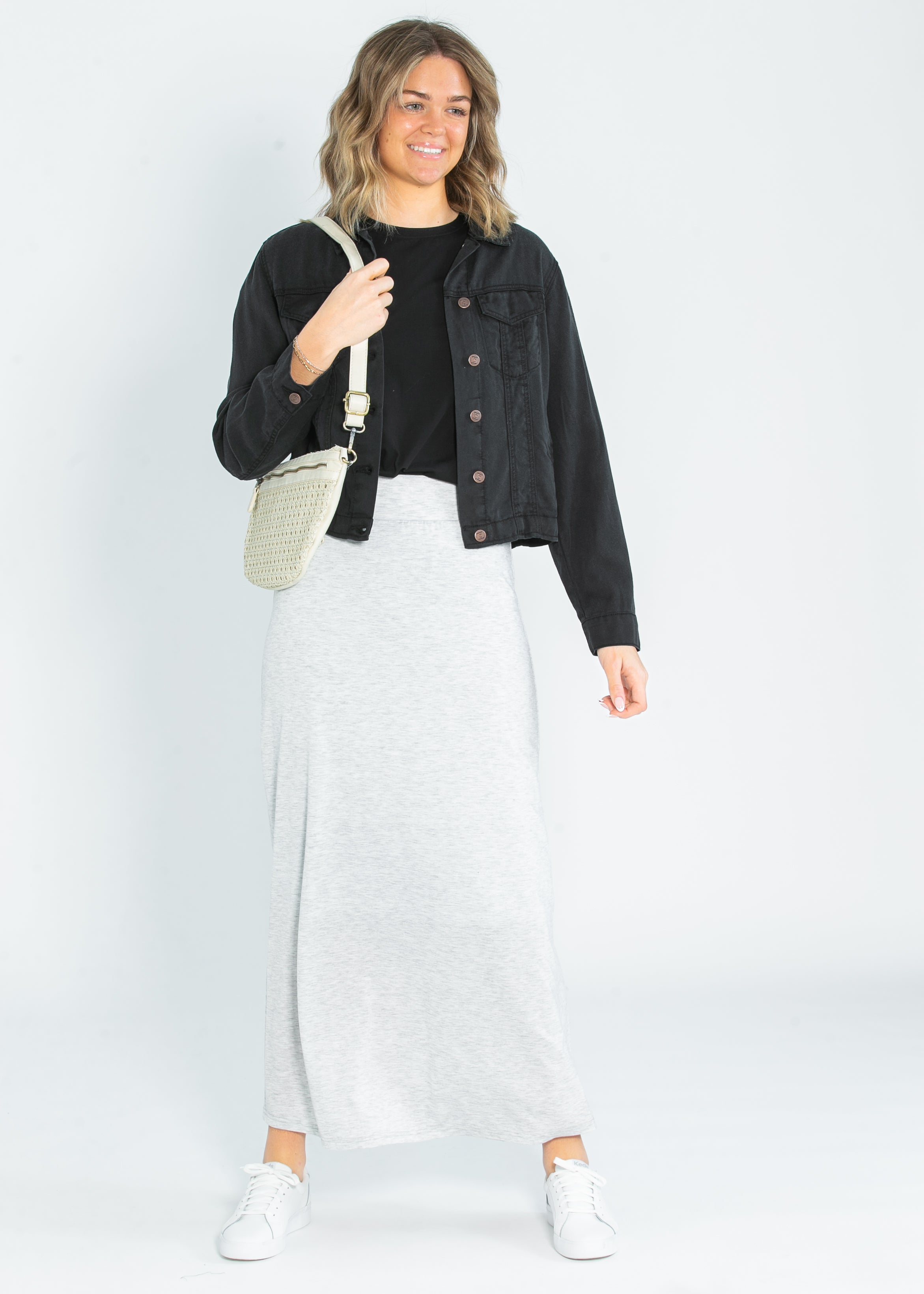 Clarise Premium Knit Maxi Skirt Inherit Co.