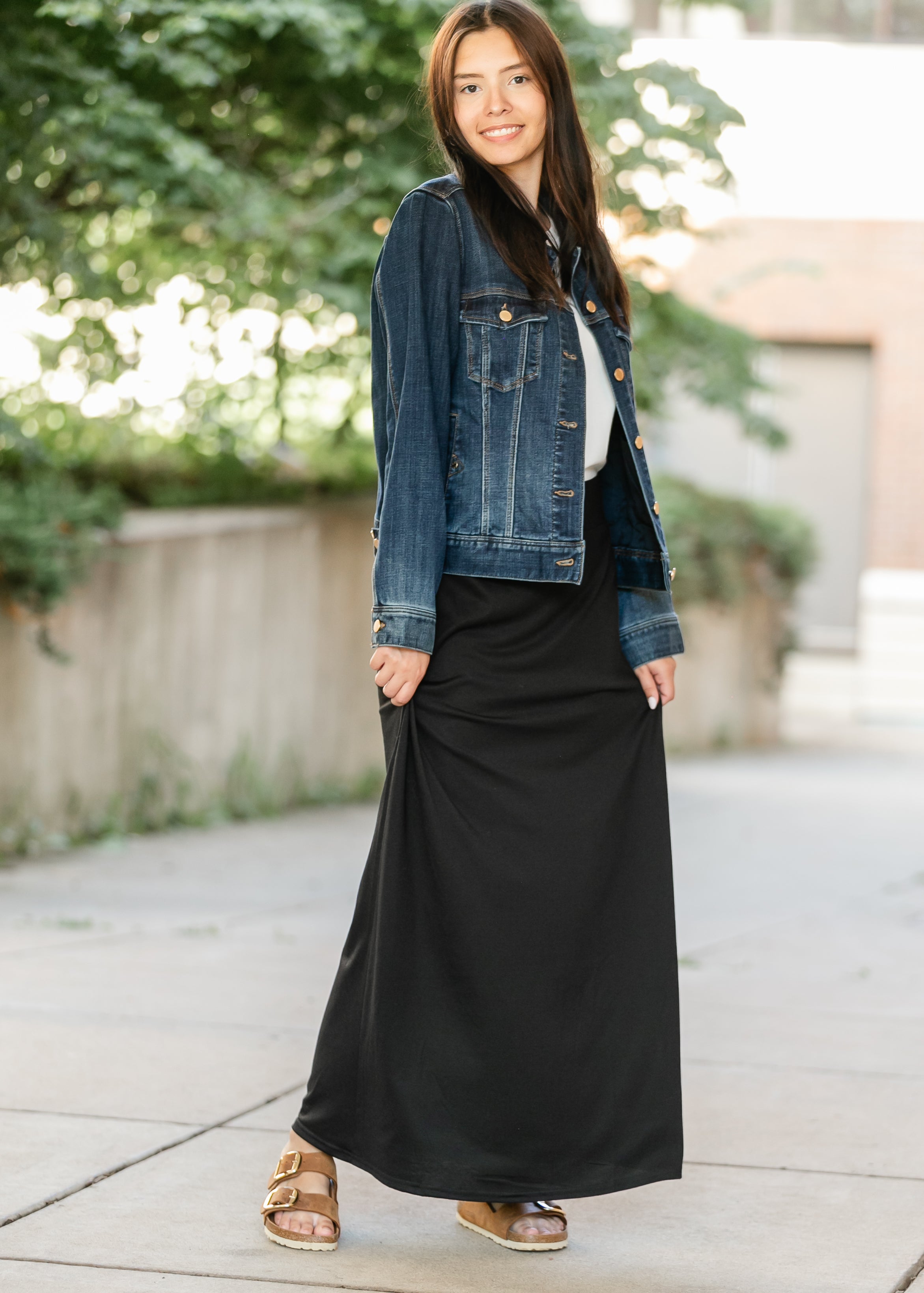 Clarise Premium Knit Maxi Skirt Inherit Co.