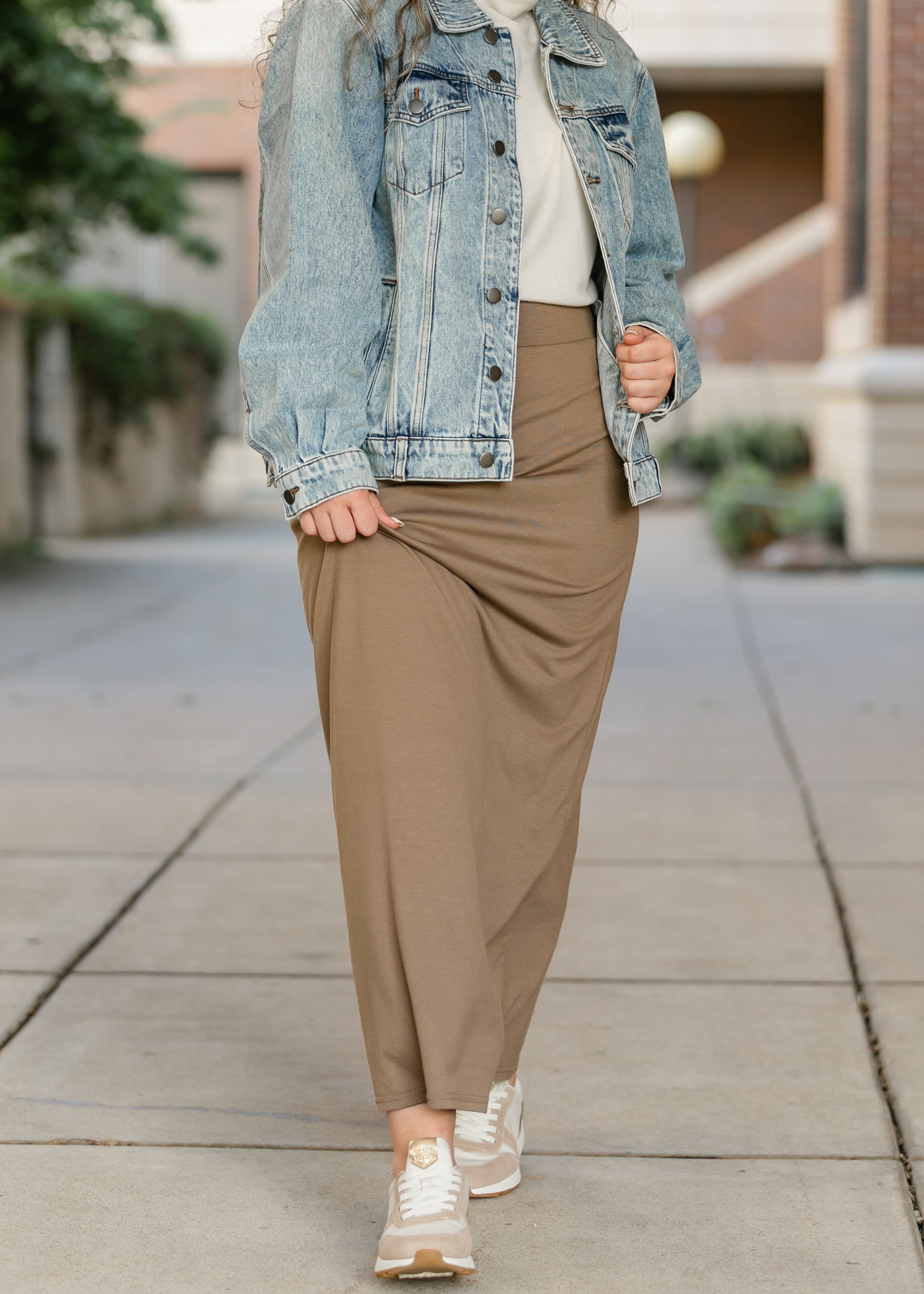 Clarise Premium Knit Maxi Skirt Inherit Co.