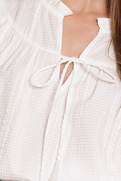 CLOSER THAN EVER WOVEN TOP - Love Salve