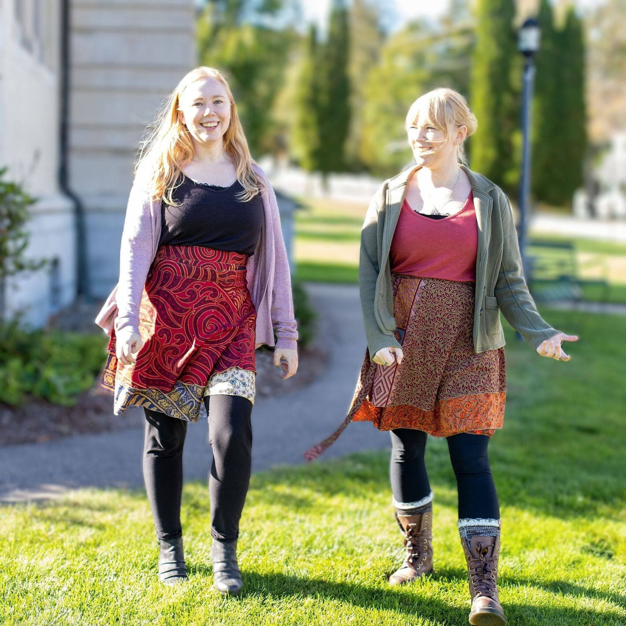 Knee Length Mini Sari Wrap Skirts Lightweight Summer Wardrobe Essential Flirty Beachside Style Darn Good Yarn