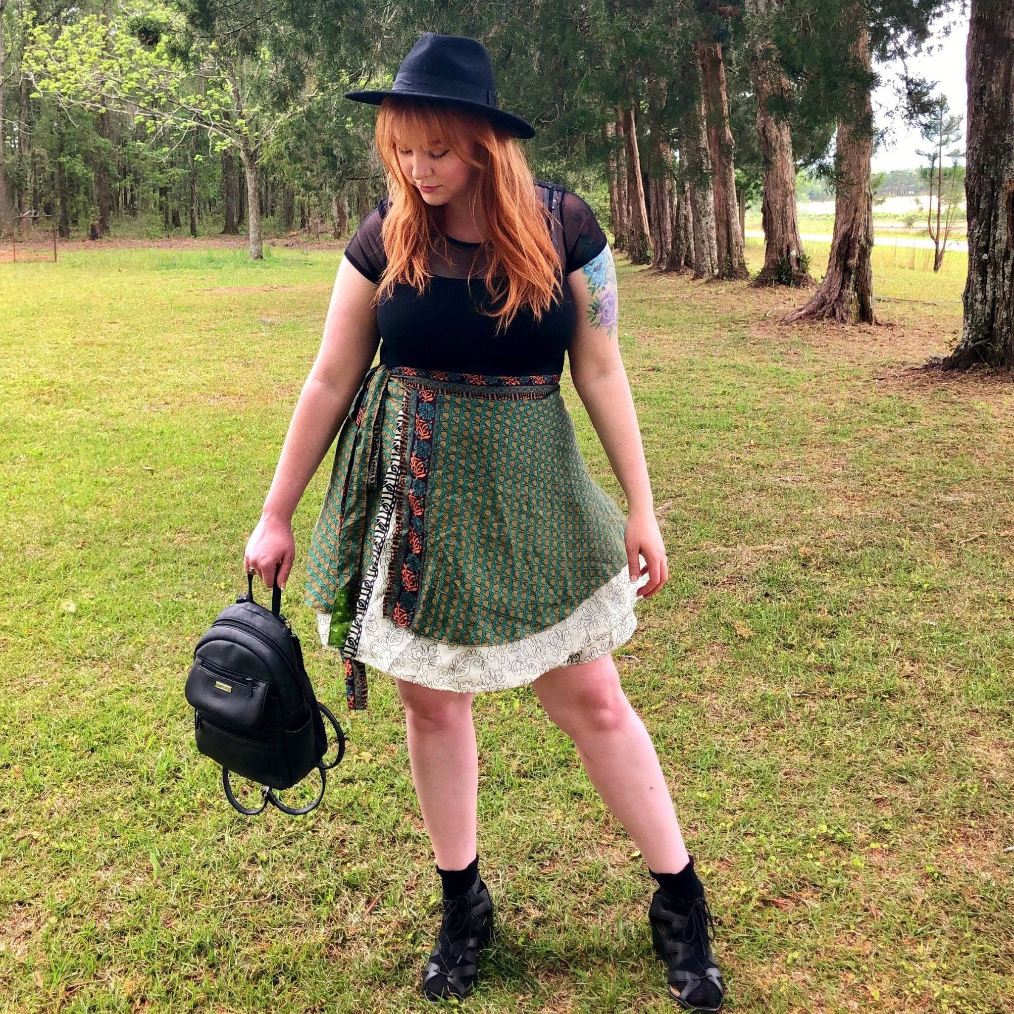 Knee Length Mini Sari Wrap Skirts Lightweight Summer Wardrobe Essential Flirty Beachside Style Darn Good Yarn