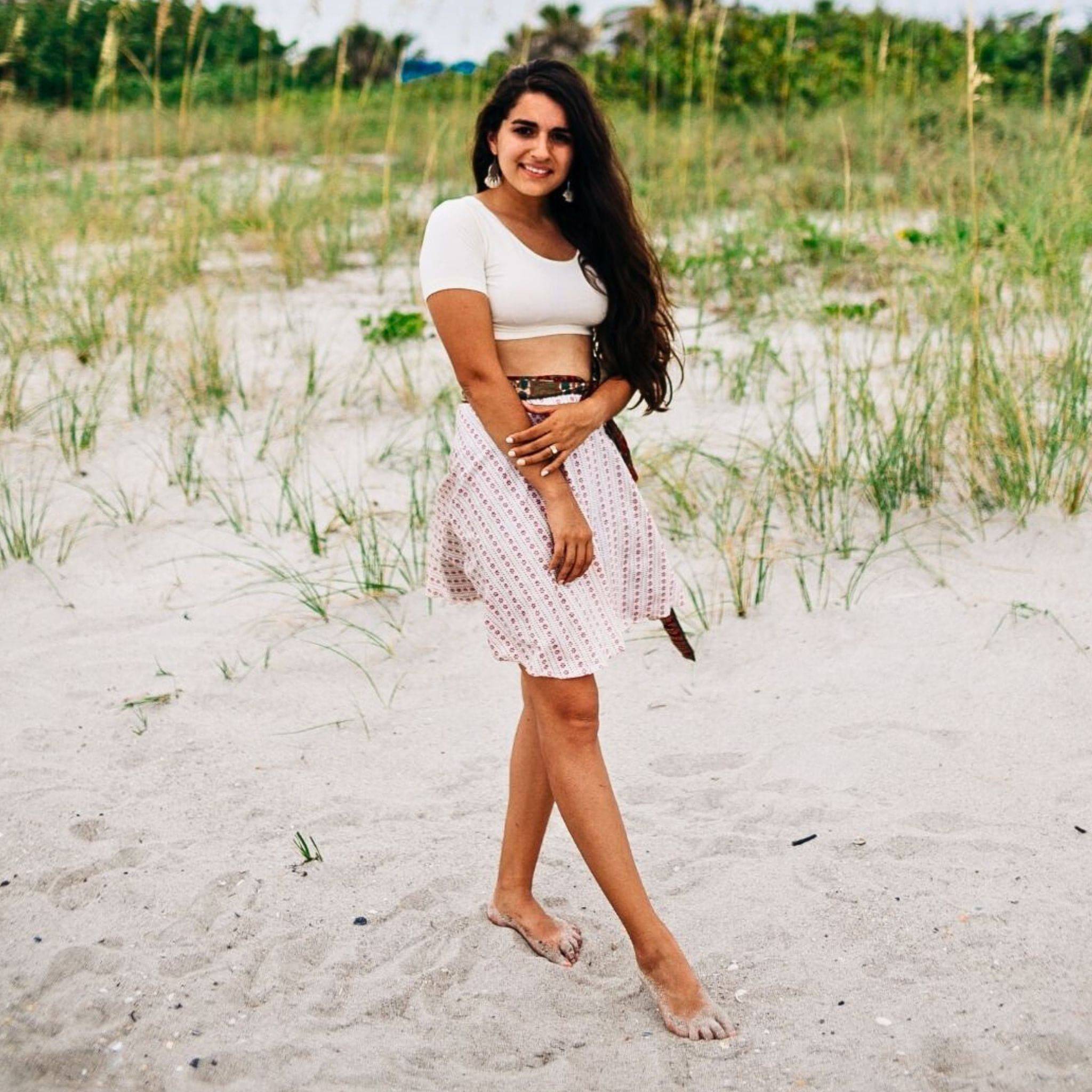 Knee Length Mini Sari Wrap Skirts Lightweight Summer Wardrobe Essential Flirty Beachside Style Darn Good Yarn