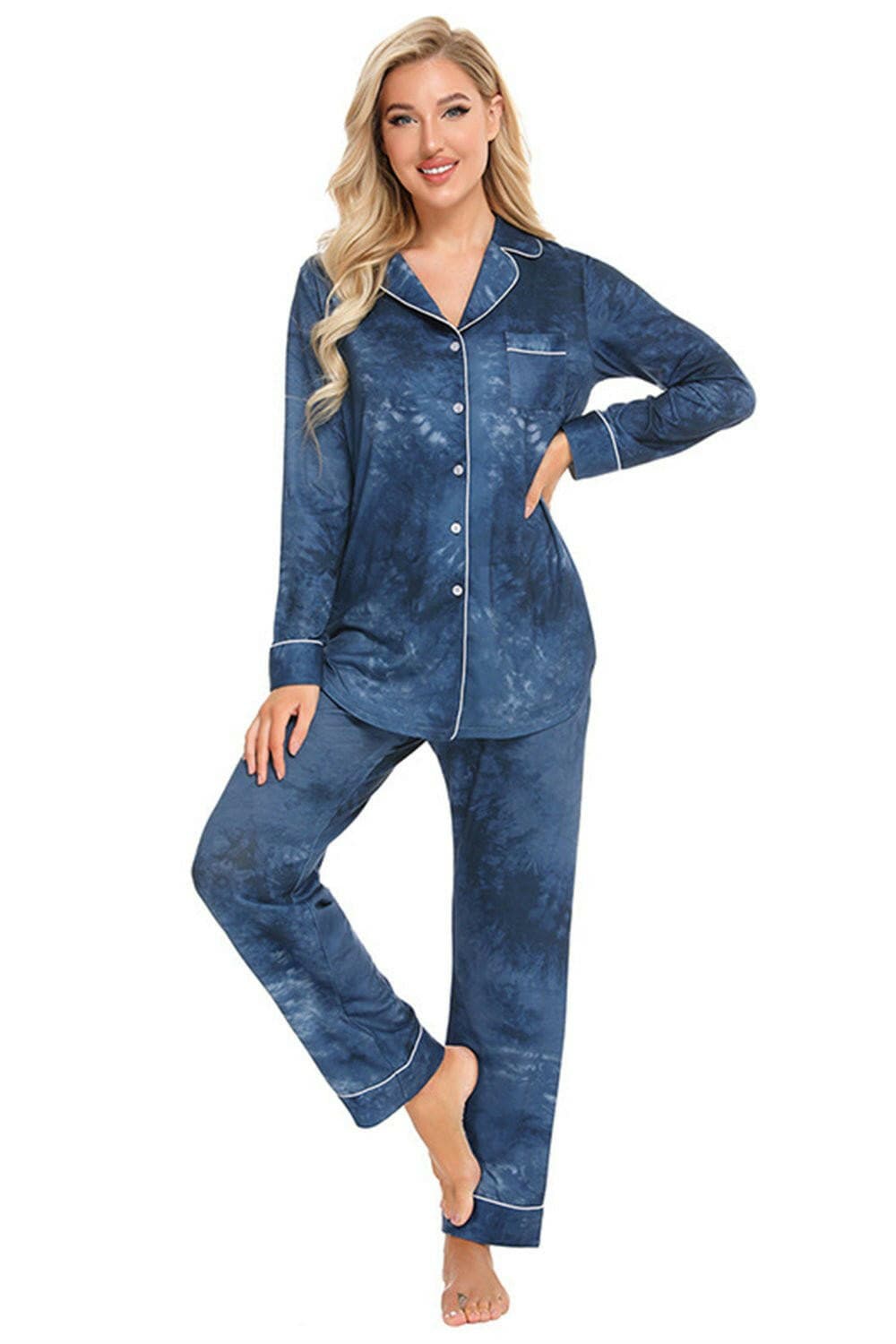 Cozy Collared Lounge Set with Handy PocketsCozy Collared Lounge Set with Handy Pockets
 Indulge in the perfect blend of comfort and style with our Cozy Collared Lounge Set. Elevate your loungewear game with tLove Salve Cozy Collared Lounge Setlounge