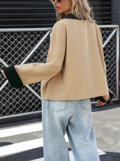 Color Block Button - Up Casual Jacket - Love Salve