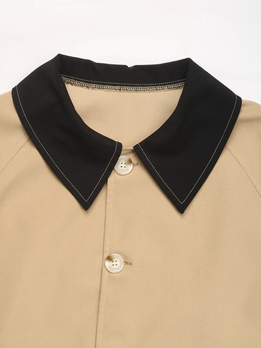 Color Block Button - Up Casual Jacket - Love Salve
