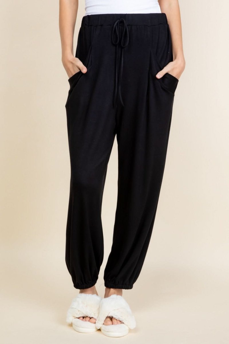 Comfort Fit Women's Drawstring Joggers with Pockets - Love Salve 