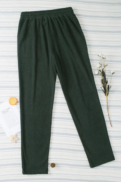 Comfortable Drawstring Straight Pants with Pockets - Love Salve 