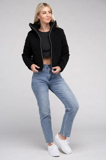 Corduroy Zip - Up Jacket - Love Salve