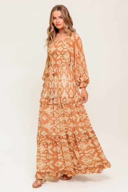 COSMOPOLITAN ELEGANCE WOVEN MAXI DRESS - Love Salve 