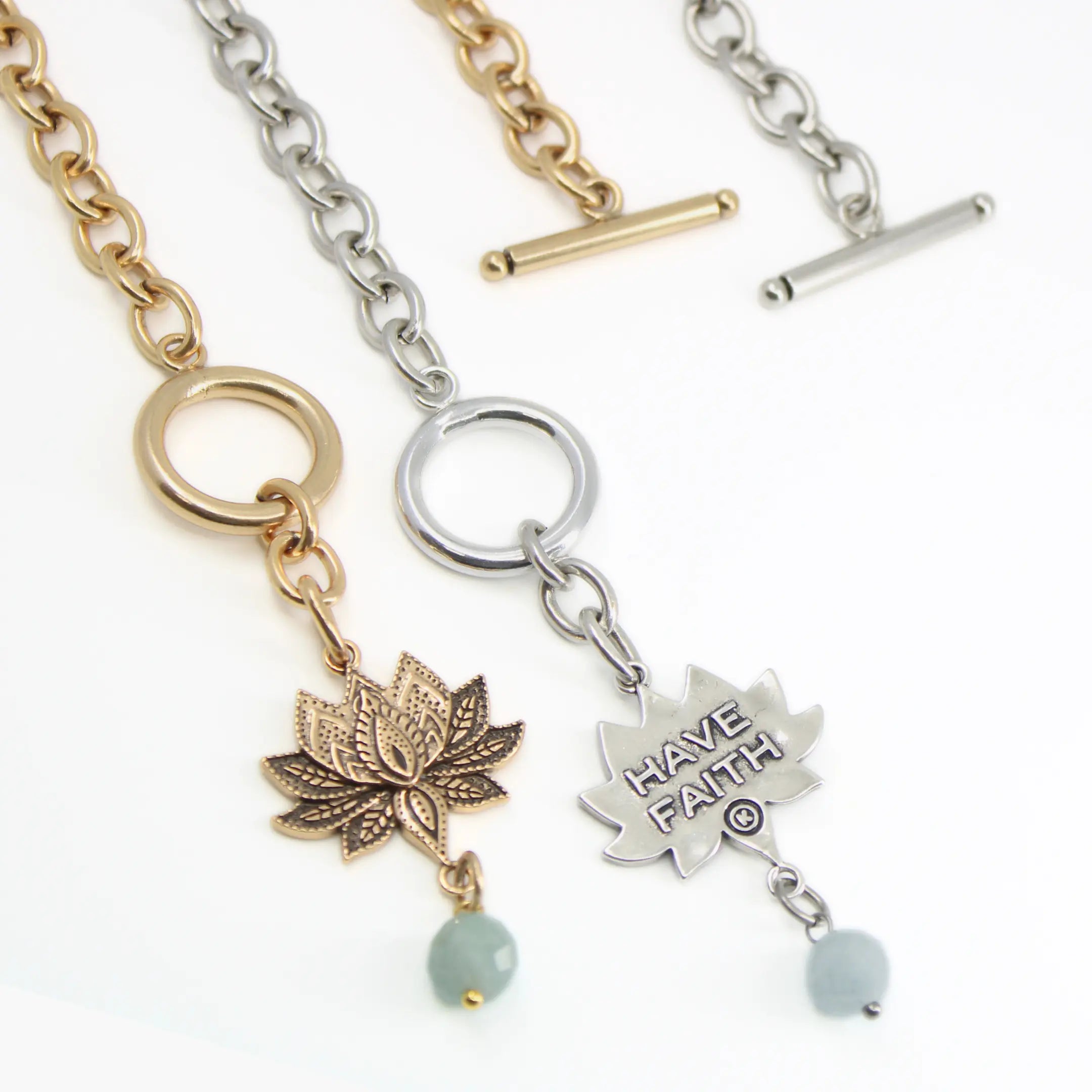 Have Faith Lotus Choker Necklace Katia Designs