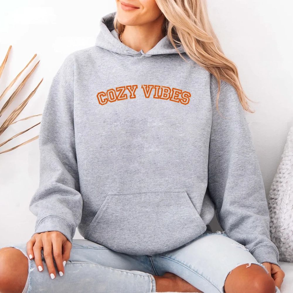 Cozy Vibes Fall Hoodie Adorb Custom Tees