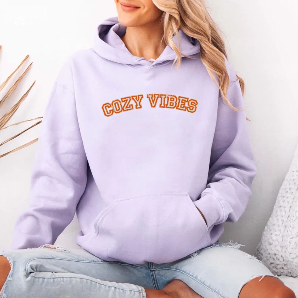 Cozy Vibes Fall Hoodie Adorb Custom Tees