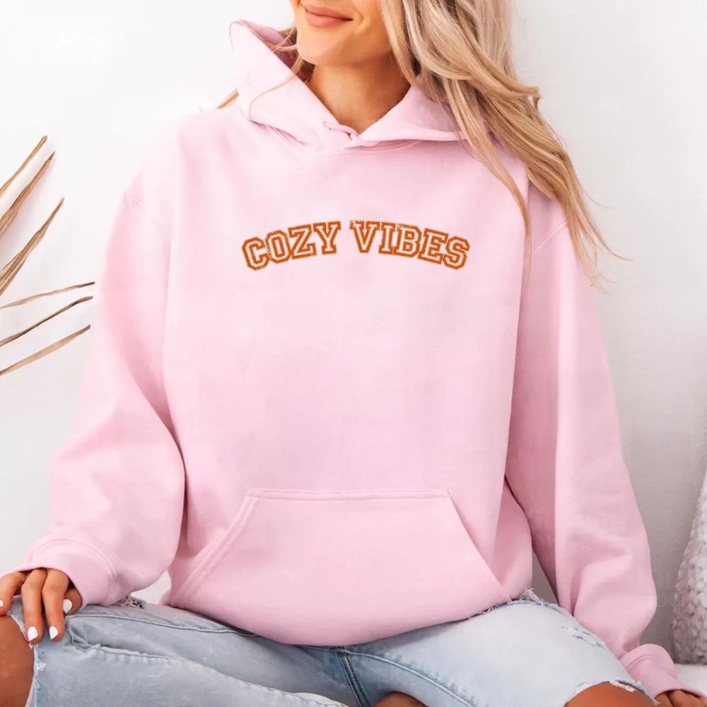 Cozy Vibes Fall Hoodie Adorb Custom Tees